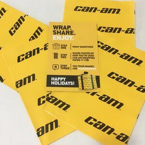 Limited edition Can Am wrapping paper yellow black can am graphics gift wrap